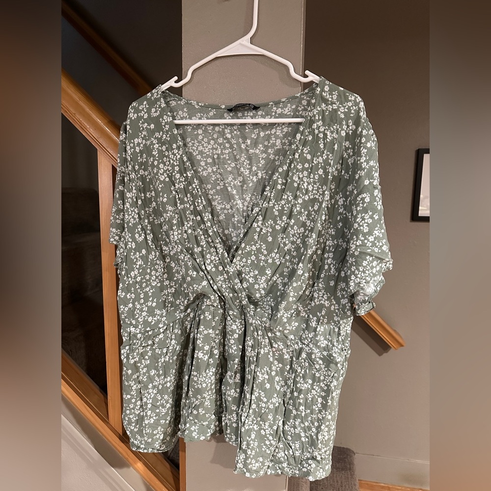 BloomChic Green Floral Dress